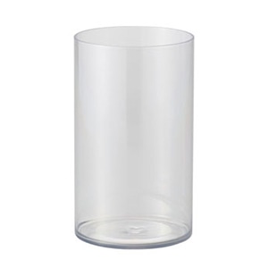 クレイ フラワーベース PETシリンダー 15H25 クリア 866-153-000 1個（ご注文単位1個）【直送品】