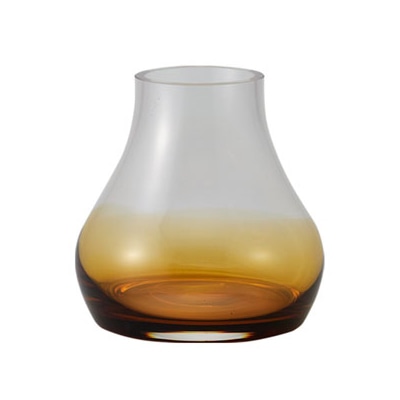 クレイ フラワーベース マッツォ クリアアンバー 777-738-020 1個（ご注文単位1個）【直送品】