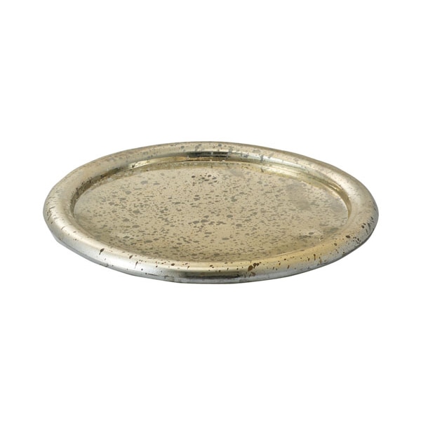 クレイ ガラスプレート ガラスソーサー ゴールド 777-154-903 1箱(ご注文単位1箱)【直送品】