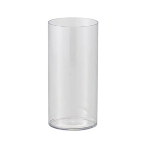 クレイ フラワーベース PETシリンダー 10H20 クリア 866-102-000 1個（ご注文単位1個）【直送品】