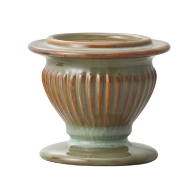 クレイ フラワーベース コウテン ミックスグリーン 159-510-420 1個(ご注文単位1個)【直送品】