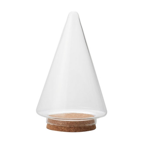 クレイ フラワーベース ガラス ウィズコルク ツリー クリア 777-495-000 1個（ご注文単位1個）【直送品】