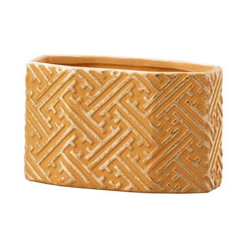 クレイ フラワーベース サヤガタ ヤマブキ 175-382-392 1個（ご注文単位1個）【直送品】