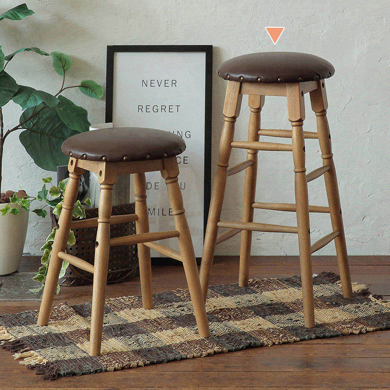 市場 ラシック　ハイスツール　High　Stool ブラウン RAS-3333BR 1台（ご注文単位1台）【直送品】