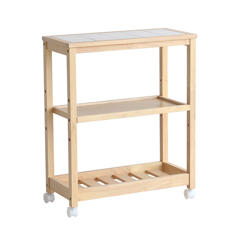市場 Soup スリムワゴン 3段 ナチュラル W-3347NA 1台（ご注文単位1台）【直送品】