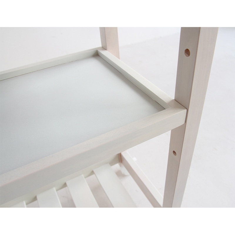 市場 Soup スリムワゴン 3段 ホワイト W-3347WH 1台(ご注文単位1台)【直送品】