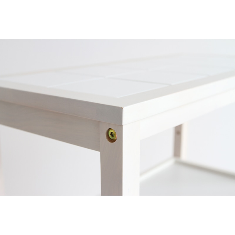 市場 Soup スリムワゴン 3段 ホワイト W-3347WH 1台(ご注文単位1台)【直送品】