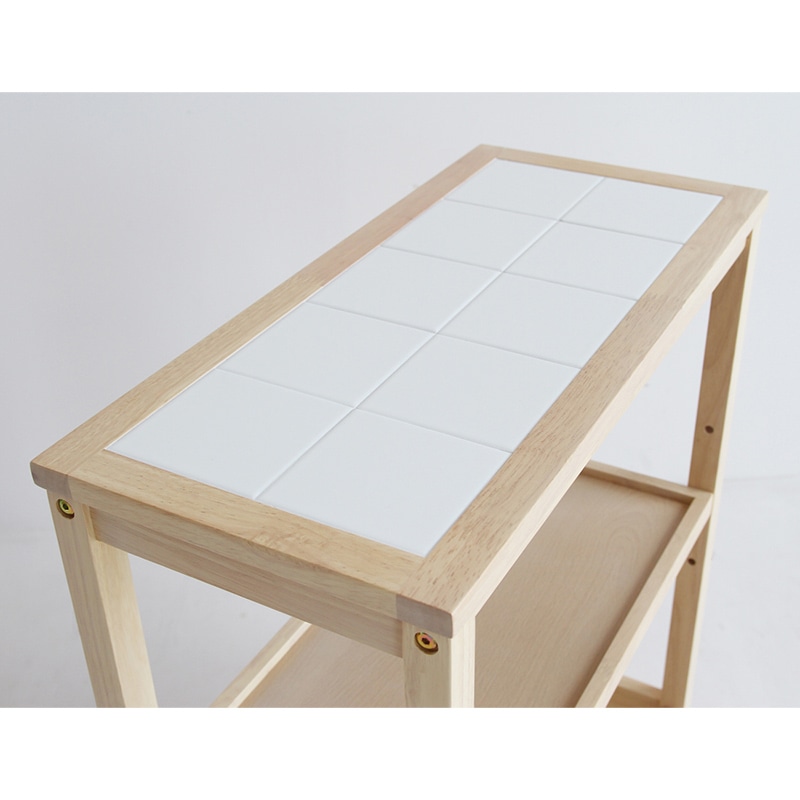 市場 Soup スリムワゴン 4段 ナチュラル W-3348NA 1台(ご注文単位1台)【直送品】