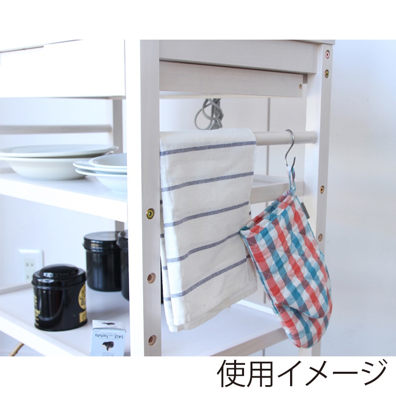 市場 Soup キッチンワゴン ワイド ホワイト W-3351WH 1台(ご注文単位1台)【直送品】