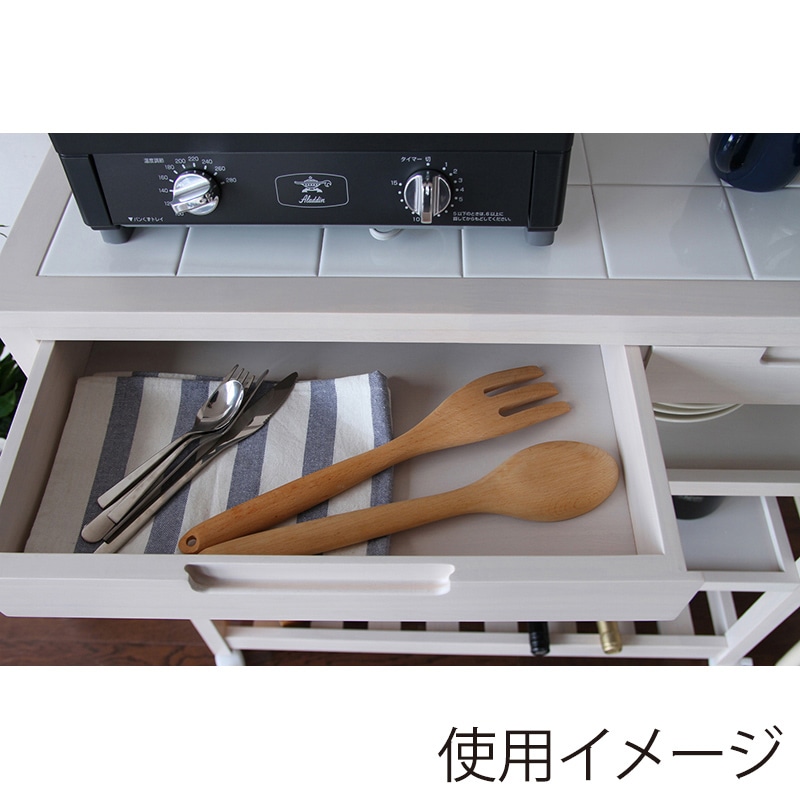 市場 Soup キッチンワゴン ワイド ホワイト W-3351WH 1台(ご注文単位1台)【直送品】