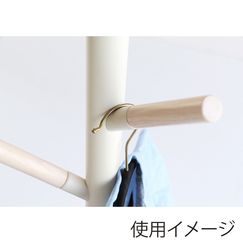 市場 ポールハンガー　Pole　Hanger　mimi アイボリー ILH-3397IV 1台（ご注文単位1台）【直送品】