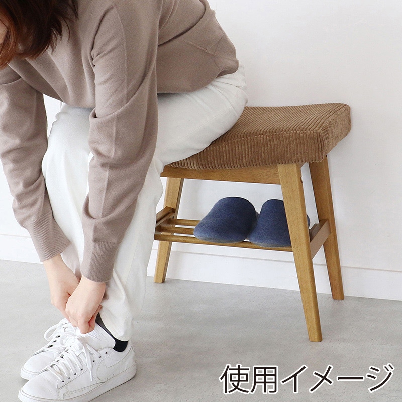 市場 Rasic オットマン スツール コーデュロイ生地×ブラウン RAS-3689COBR 1台（ご注文単位1台）【直送品】