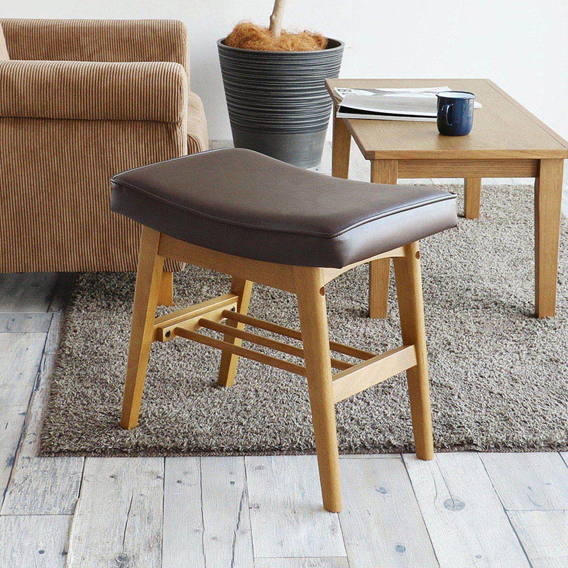 市場 Rasic オットマン スツール PVC×ブラウン RAS-3689PVBR 1台(ご注文単位1台)【直送品】