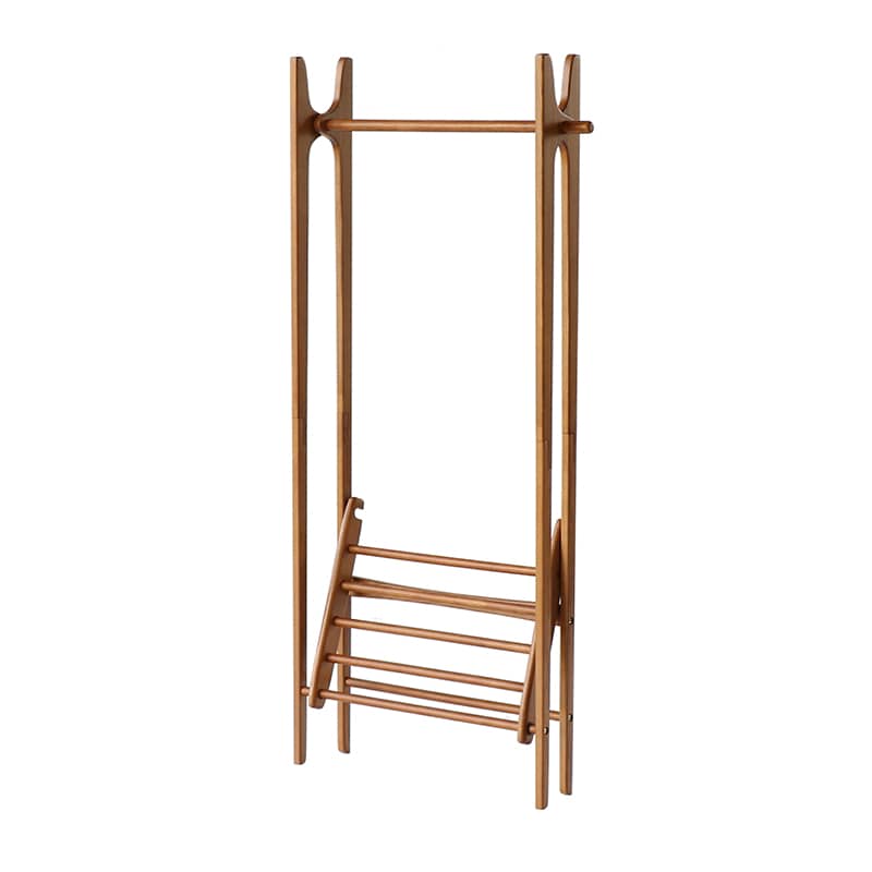 市場 ラック Folding Hanger Rack ブラウン H-3713BR 1台(ご注文単位1台)【直送品】