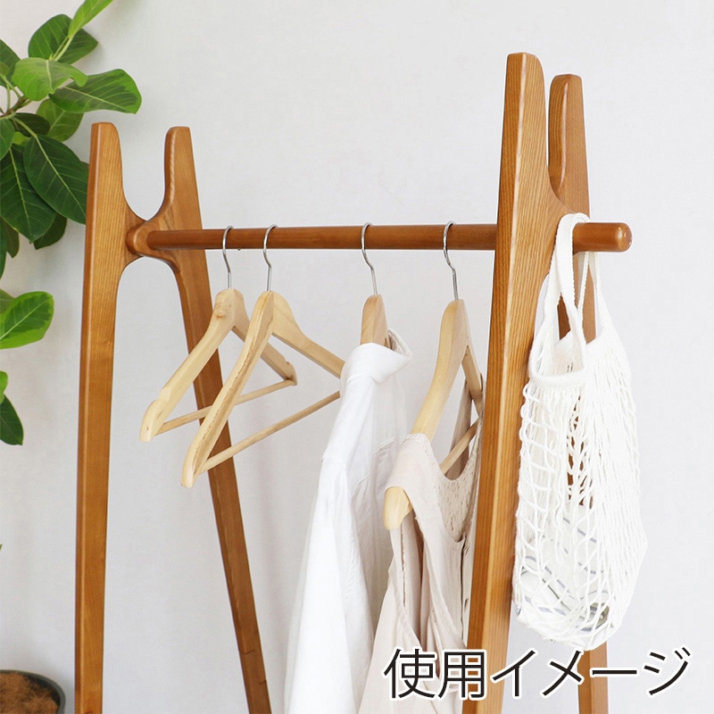 市場 ラック Folding Hanger Rack ブラウン H-3713BR 1台(ご注文単位1台)【直送品】