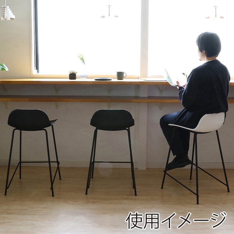 市場 バースツール Bar Stool01 ホワイト OFS-3717WH 1台(ご注文単位1台)【直送品】