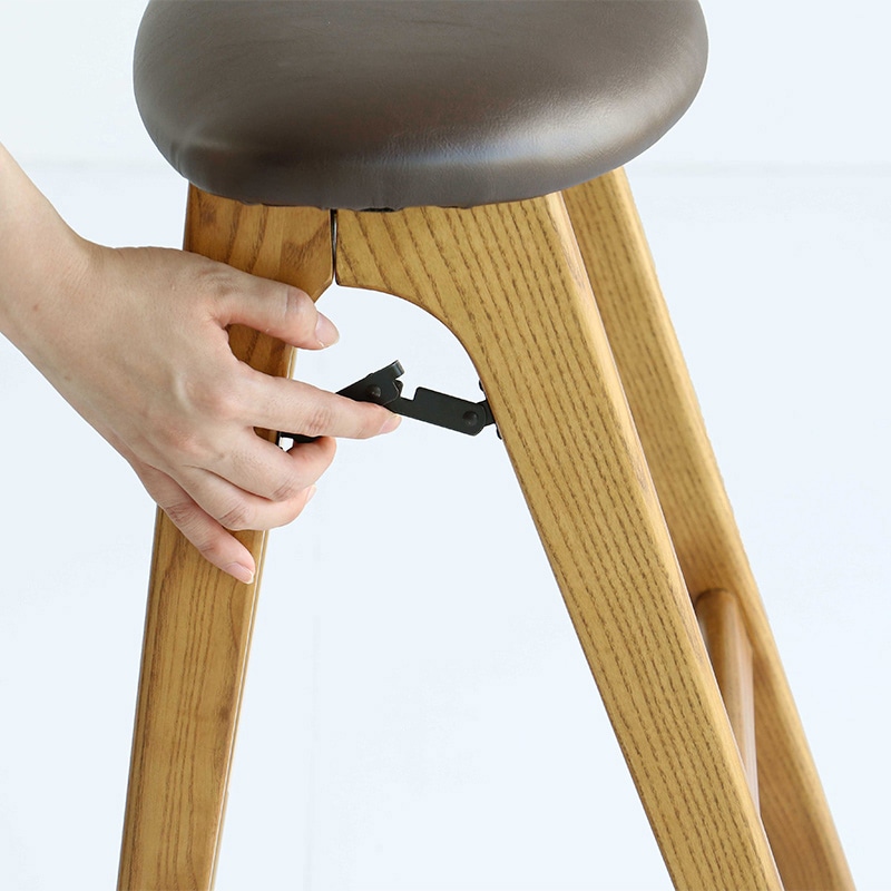 市場 フォールディングスツール butler ブラウン ST-3748BR 1台(ご注文単位1台)【直送品】