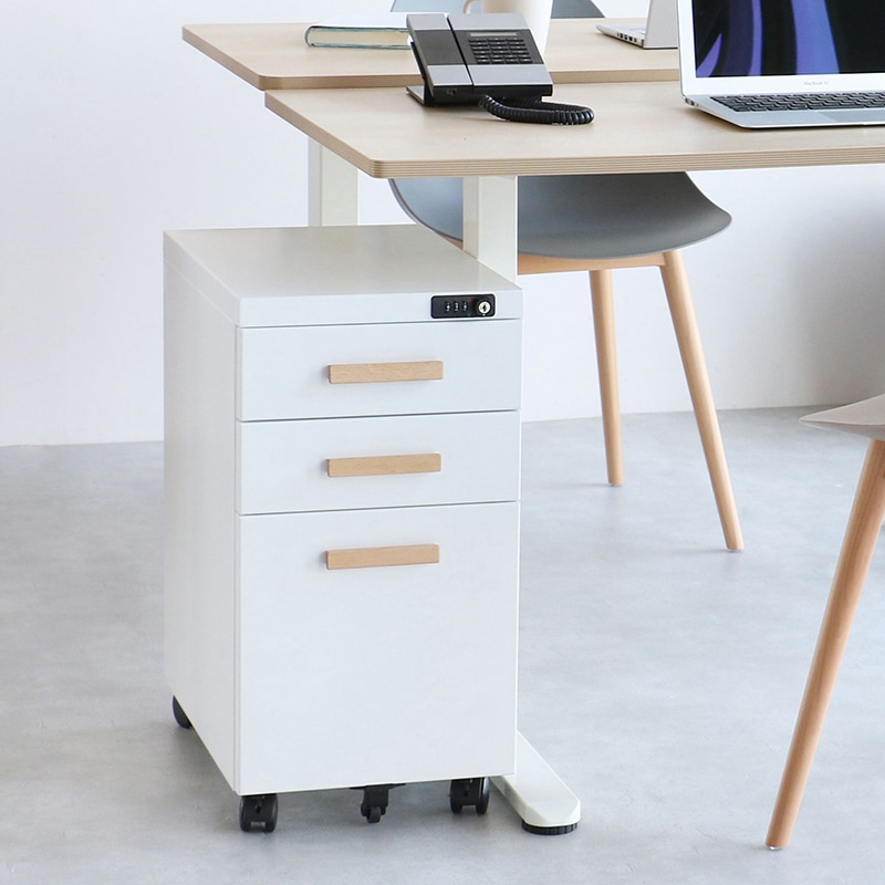 市場 デスクワゴン ホワイト OFK-3759WH 1台（ご注文単位1台）【直送品】