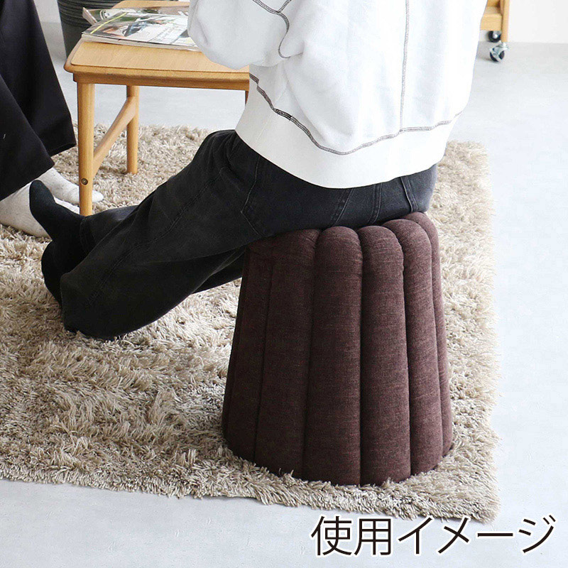 市場 カヌレ スツール ブラウン PFS-3813BR 1台(ご注文単位1台)【直送品】