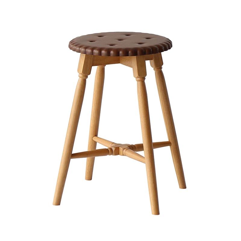 市場 ビスケット スツール ブラウン PFS-3814BR 1台（ご注文単位1台）【直送品】