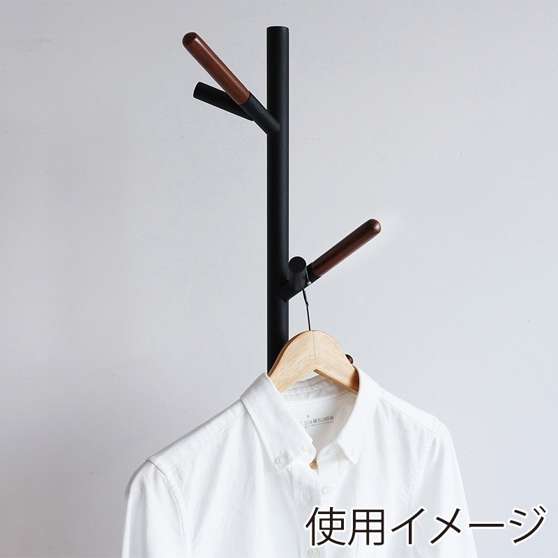 市場 ポールハンガー ブラック H-3827BK 1台(ご注文単位1台)【直送品】