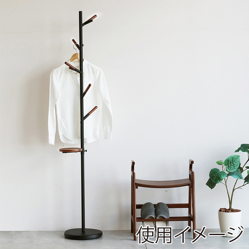 市場 ポールハンガー ブラック H-3827BK 1台(ご注文単位1台)【直送品】