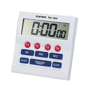 カスタム デジタルタイマー　100時間計　TM-15N   1個（ご注文単位1個）【直送品】
