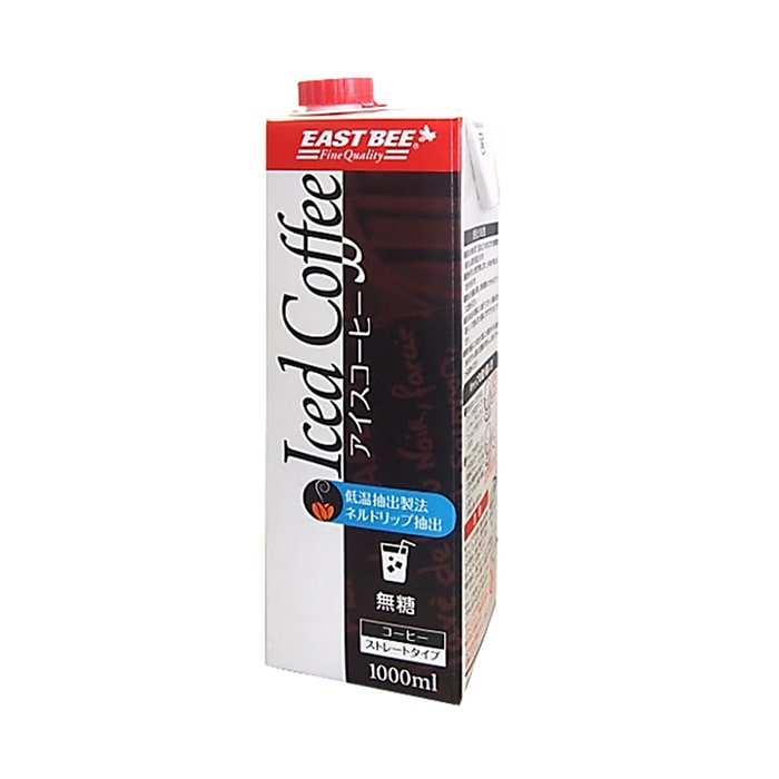 トーホー EAST BEE アイスコーヒー 無糖 1L 常温 1本※軽(ご注文単位1本)※注文上限数12まで【直送品】