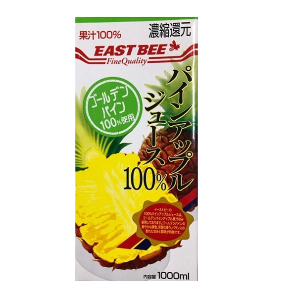 トーホー EAST BEE パインアップルジュース 100% 1L 常温 1本※軽(ご注文単位1本)※注文上限数12まで【直送品】