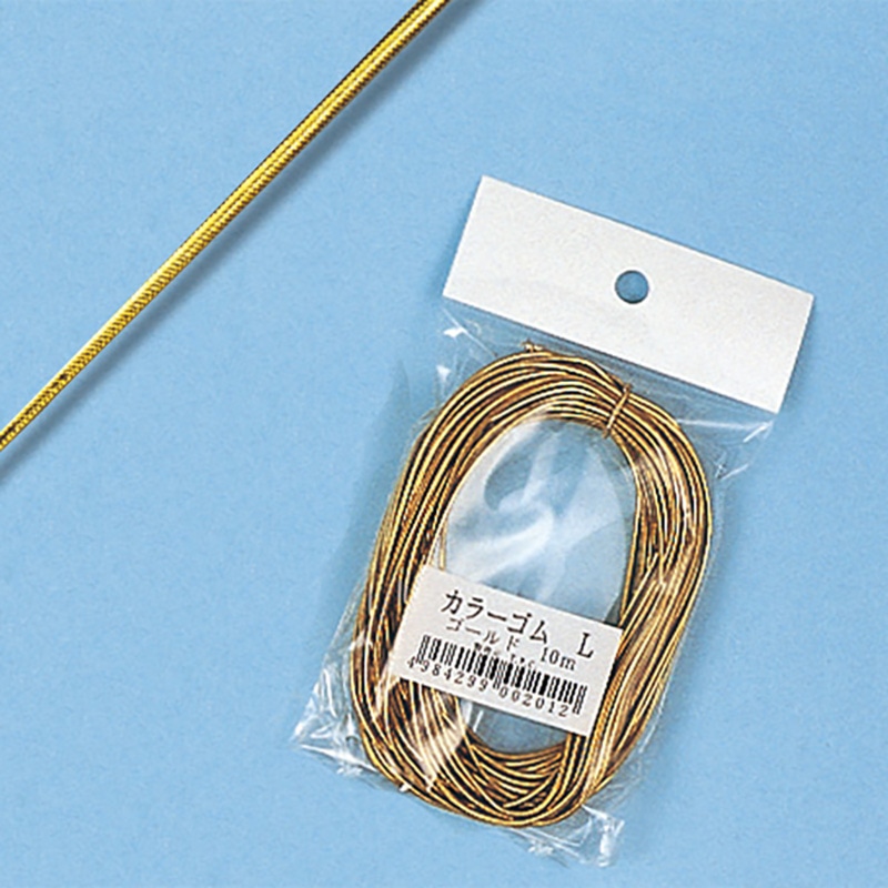 カラーゴム ゴールド L 幅1.6mm 1個