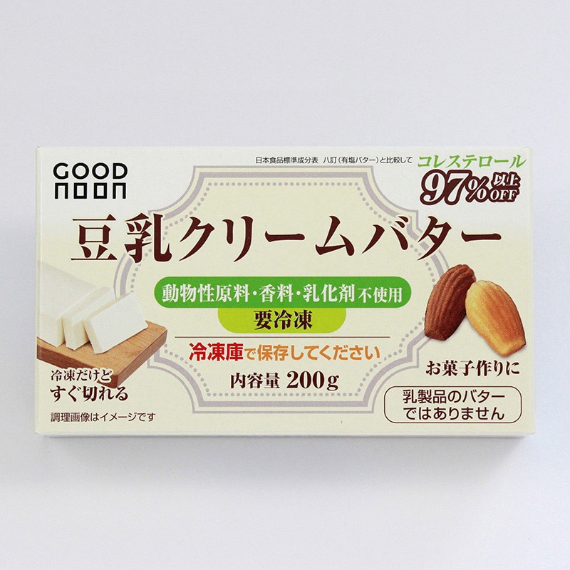 不二製油ソヤファームクラブ GOODNOON 豆乳クリームバター 冷凍 200g 1個 ※軽(ご注文単位1個)【直送品】