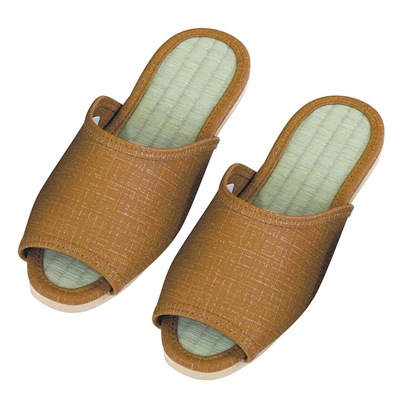 スリッパ　VX絣合繊タタミ　SP1551　金茶   1個（ご注文単位1個）【直送品】