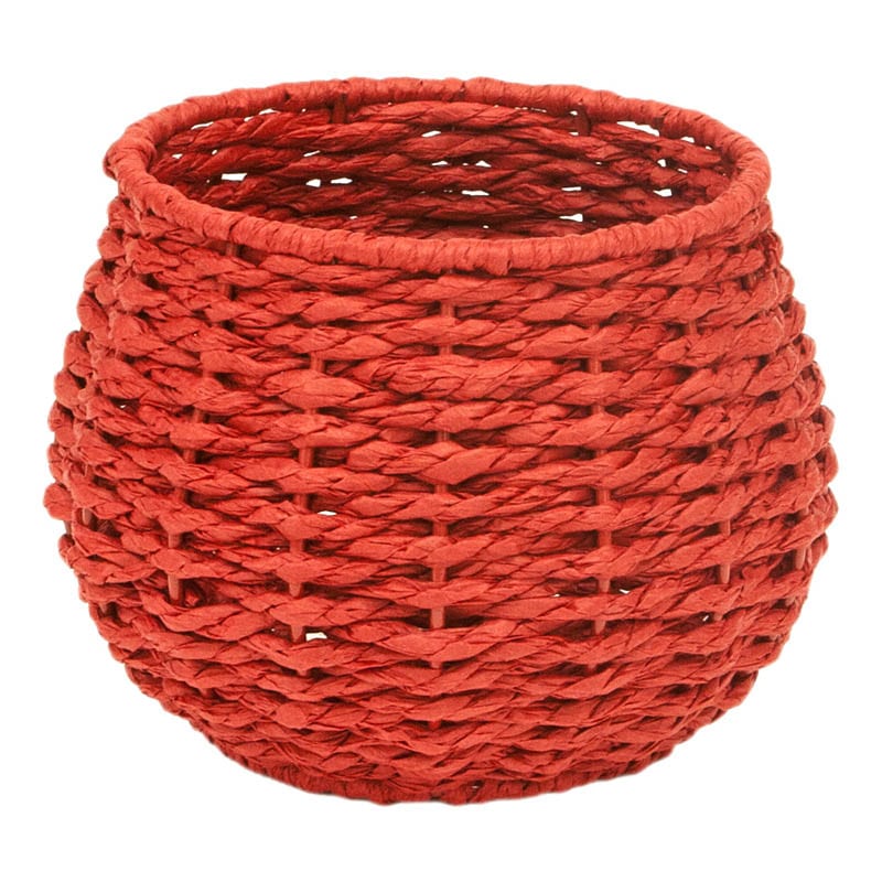 大橋新治商店 ペーパーバスケット D3号　レッド 10-391 1個（ご注文単位1個）【直送品】