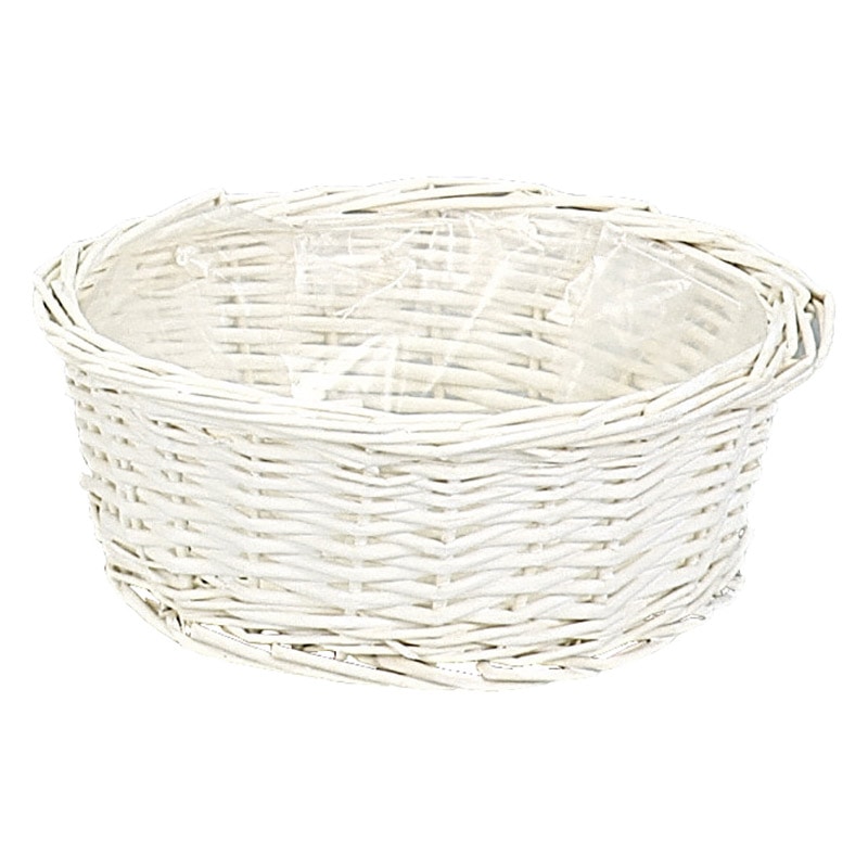 大橋新治商店 アレンジバスケット　ウィロー L　ホワイト 11-903 1個（ご注文単位10個）【直送品】