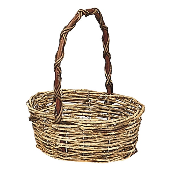 大橋新治商店 カゴ　くるーる 小判中　ハンドル付 13-934 1個（ご注文単位10個）【直送品】