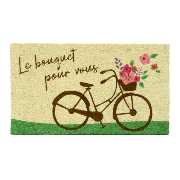 大橋新治商店 コイヤーマット　モチーフ 自転車 17-078　1個（ご注文単位1個）【直送品】
