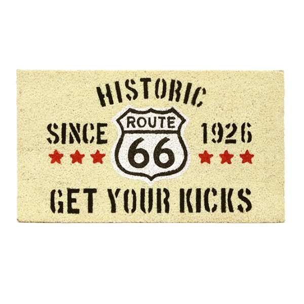 大橋新治商店 コイヤーマット　モチーフ ルート66 17-082　1個（ご注文単位1個）【直送品】