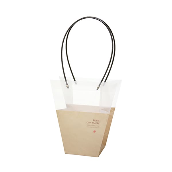 大橋新治商店 プリントフラワーバッグ アモーレ D4号 18-084 1個（ご注文単位10個）【直送品】