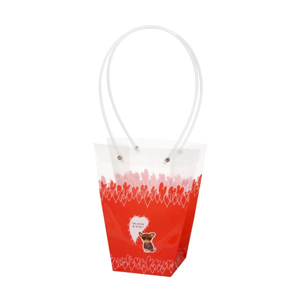 大橋新治商店 プリントフラワーバッグ ポンタ D4号 18-114 1個（ご注文単位10個）【直送品】