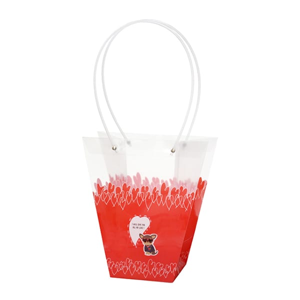 大橋新治商店 プリントフラワーバッグ ポンタ D5号 18-115 1個（ご注文単位10個）【直送品】