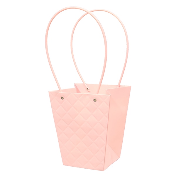 大橋新治商店 ペーパーバッグ エンボスピンク D5 18-325 1個(ご注文単位10個)【直送品】