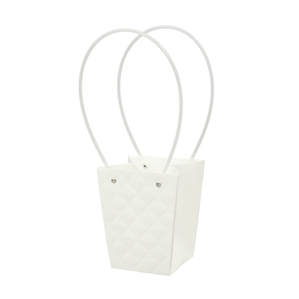 大橋新治商店 ペーパーバッグ　エンボス白 D4 18-344 1個（ご注文単位10個）【直送品】