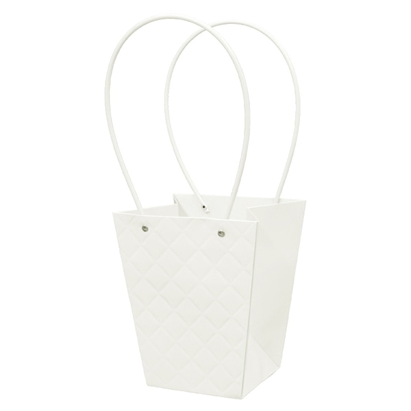 大橋新治商店 ペーパーバッグ　エンボス白 D5 18-345 1個（ご注文単位10個）【直送品】