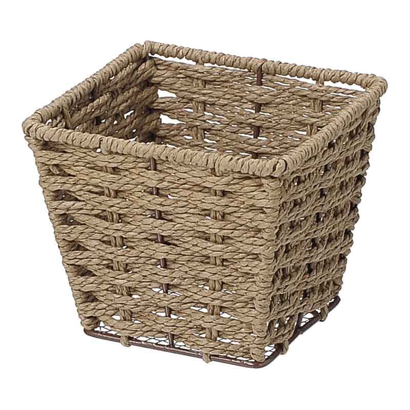 大橋新治商店 バスケット スクエアベースS ブラウン 20-633 1個(ご注文単位8個)【直送品】