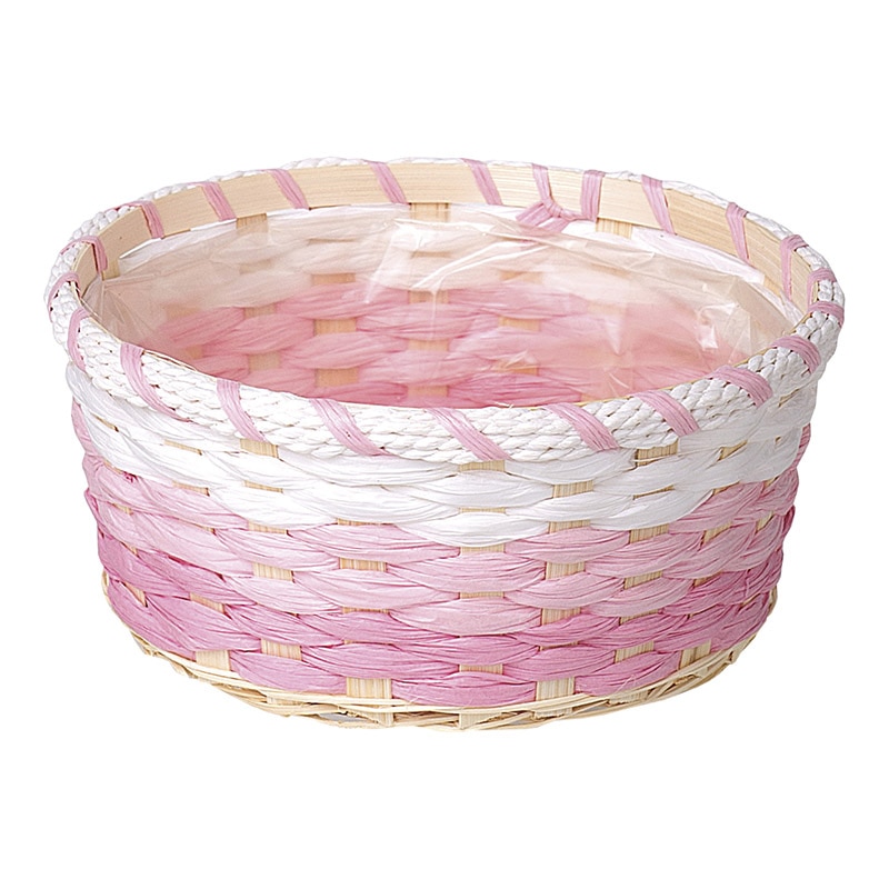 大橋新治商店 アレンジバスケット 寄せM ピンク 20-734 1個(ご注文単位10個)【直送品】