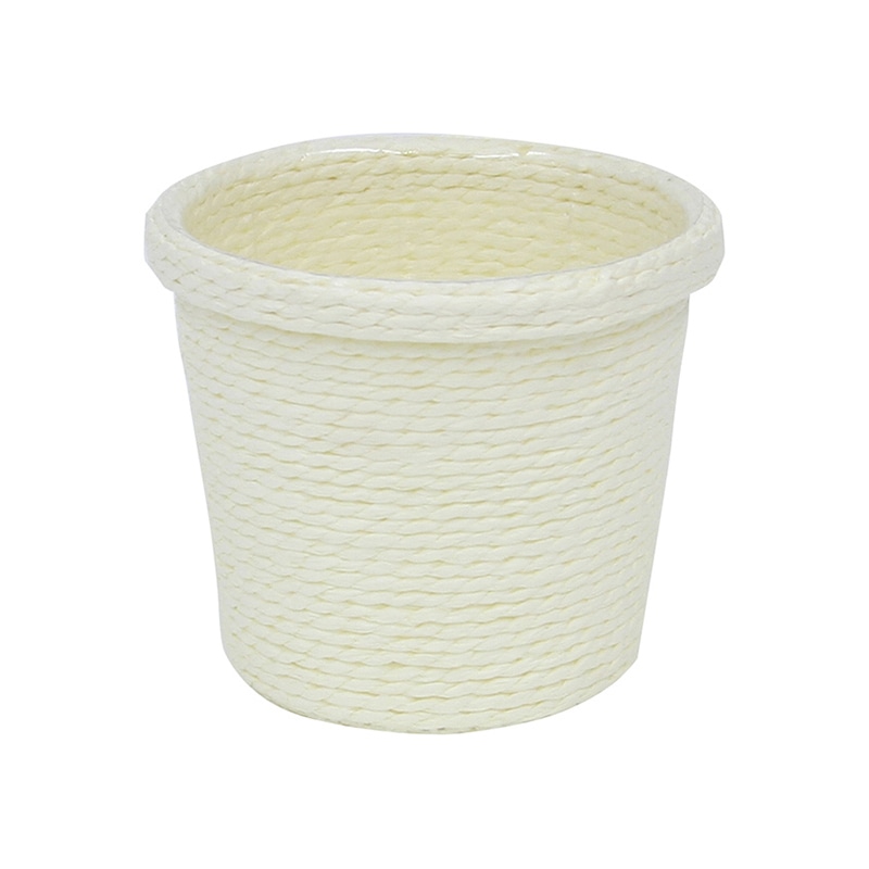 大橋新治商店 ライナー付バスケット　ペプリ D3号　アイボリー 22-022 1個（ご注文単位20個）【直送品】