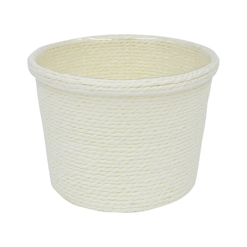 大橋新治商店 ライナー付バスケット　ペプリ D3.5号　アイボリー 22-023 1個（ご注文単位10個）【直送品】
