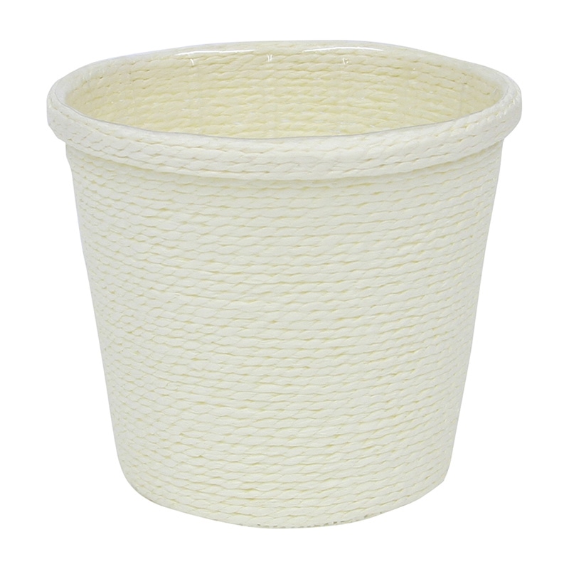 大橋新治商店 ライナー付バスケット　ペプリ D4号　アイボリー 22-024 1個（ご注文単位5個）【直送品】
