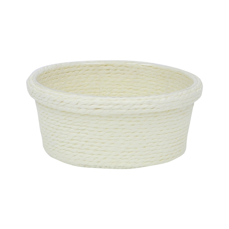 大橋新治商店 ライナー付バスケット ペプリ アレンジS アイボリー 22-031 1個(ご注文単位20個)【直送品】