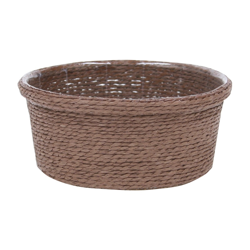 大橋新治商店 ライナー付バスケット ペプリ アレンジM ブラウン 22-232 1個(ご注文単位20個)【直送品】